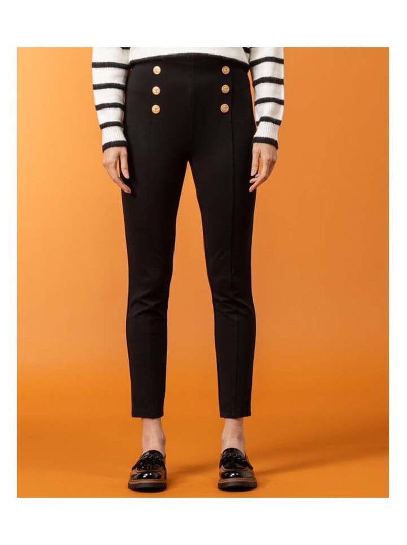 Pantalon noir 7/8ème Femme Noir - Kiabi