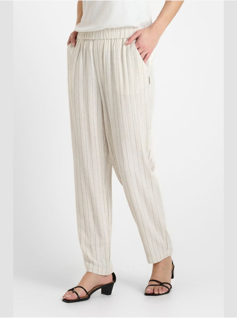 Pantalon oliver droite 'le temps des cerises' Blanc - Kiabi