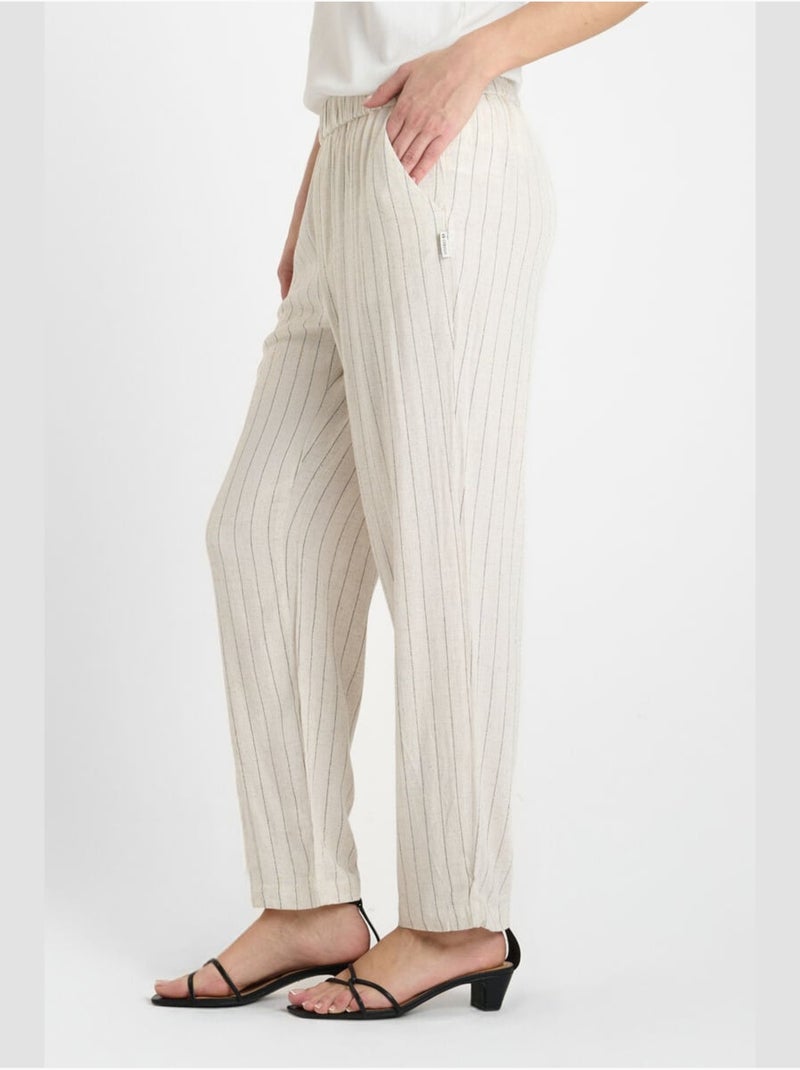 Pantalon oliver droite 'le temps des cerises' Blanc - Kiabi