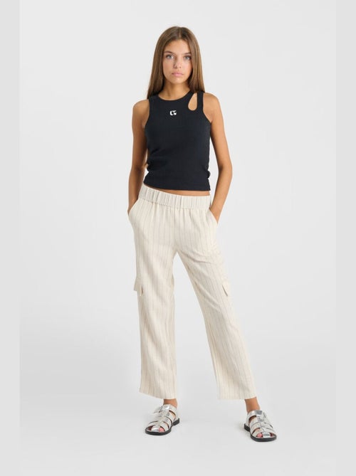 Pantalon OLIVERGI droite 'Le Temps Des Cerises' - Kiabi
