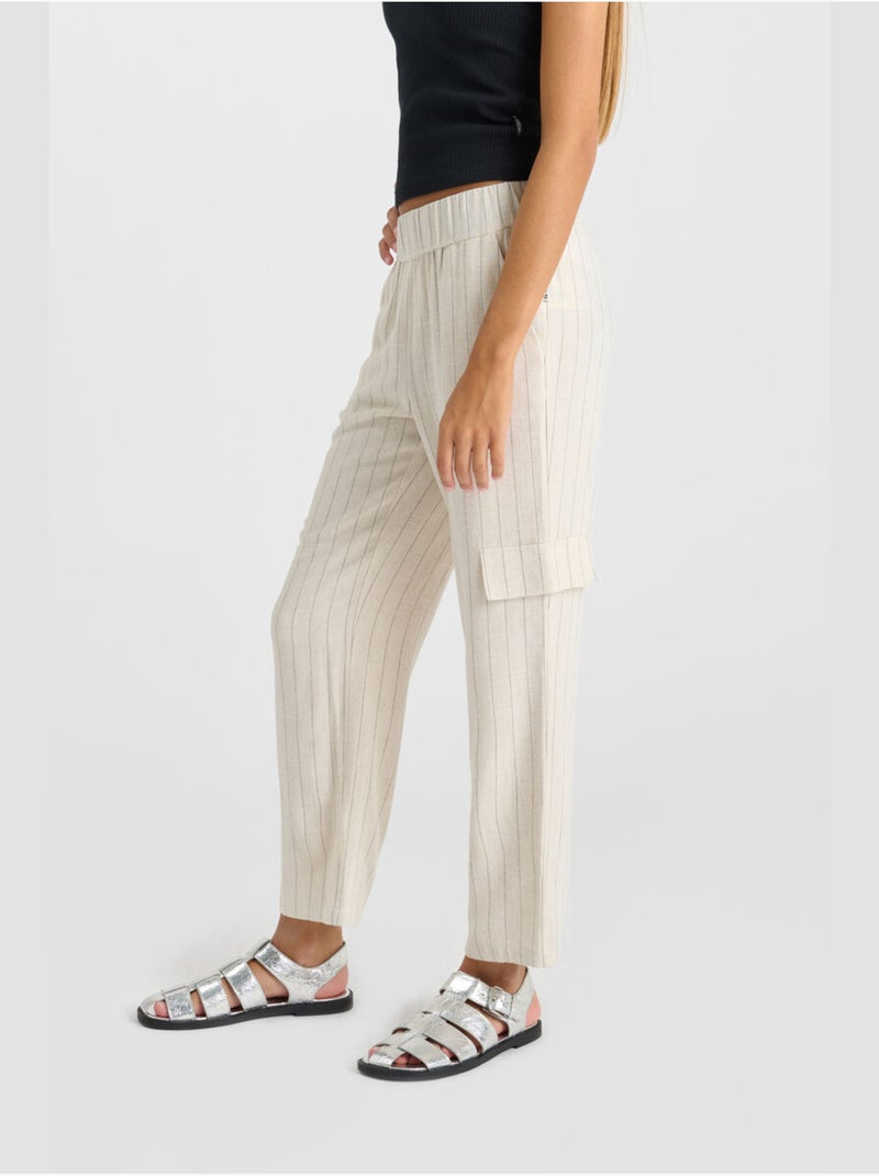 Pantalon olivergi droite 'le temps des cerises' Blanc - Kiabi