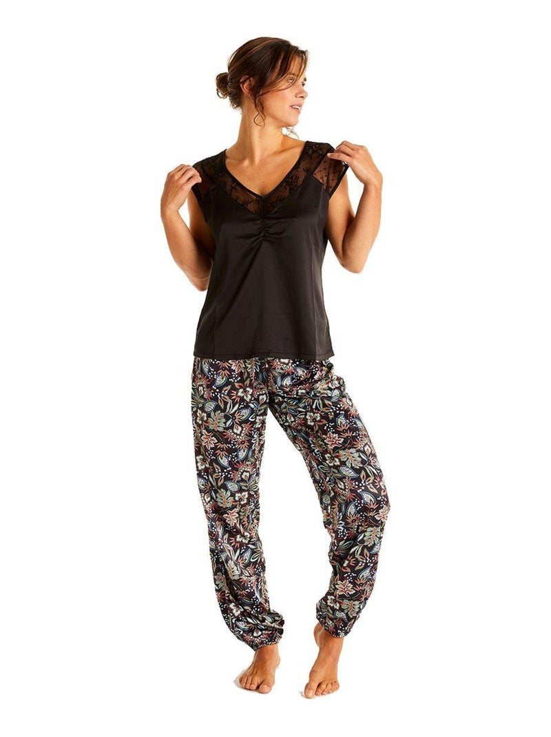 Pantalon ORACLE - Pomm'Poire Noir - Kiabi
