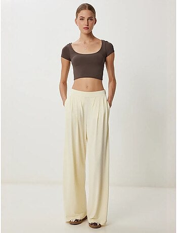 Pantalon palazzo à jambes larges et à enfiler istanbul