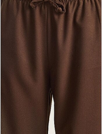 Pantalon palazzo à jambes larges et fermeture à nouer lucci