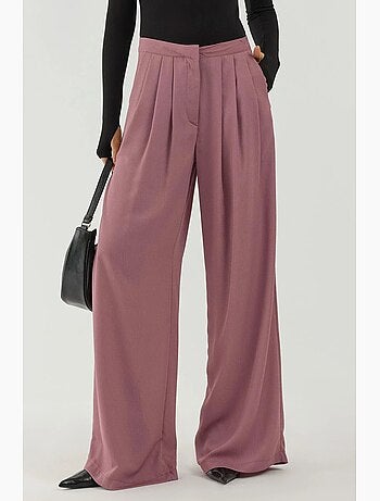 Pantalon palazzo à jambes larges et plissées hiccup