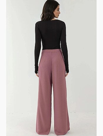 Pantalon palazzo à jambes larges et plissées hiccup