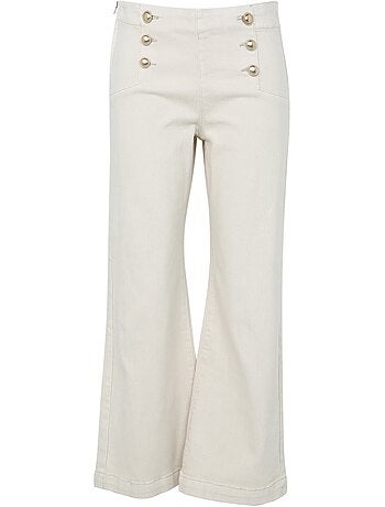 Pantalon Palazzo avec 6 boutons