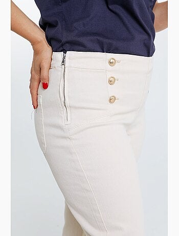 Pantalon Palazzo avec 6 boutons