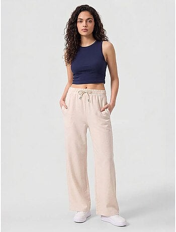 Pantalon palazzo avec cordon de serrage tommy