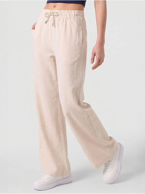 Pantalon palazzo avec cordon de serrage tommy - Kiabi