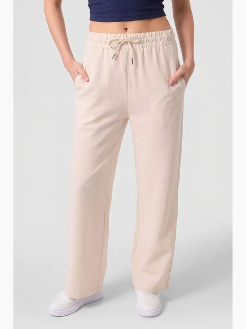 Pantalon palazzo avec cordon de serrage tommy - Kiabi