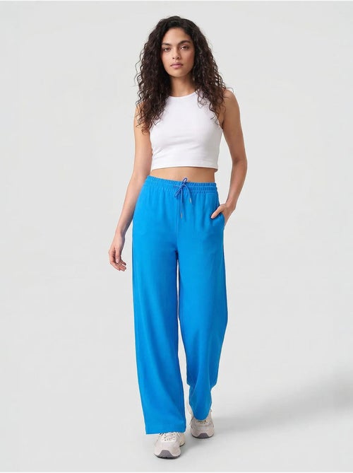 Pantalon palazzo avec cordon de serrage tommy - Kiabi Pantalon palazzo avec cordon de serrage tommy - Kiabi