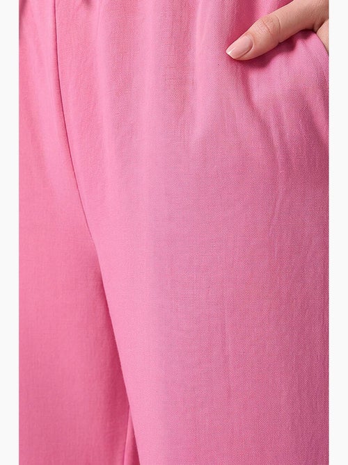 Pantalon palazzo avec cordon de serrage tommy - Kiabi