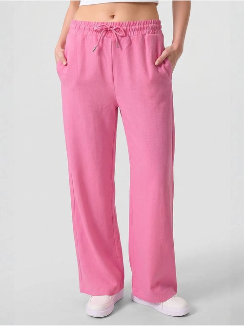 Pantalon palazzo avec cordon de serrage tommy - Kiabi