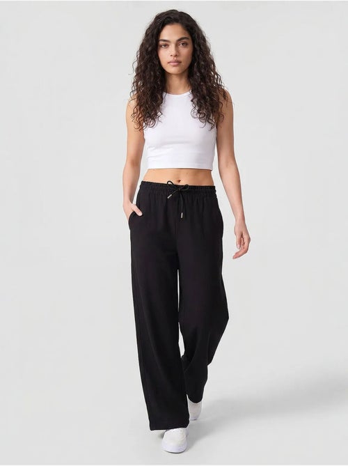 Pantalon palazzo avec cordon de serrage tommy - Kiabi Pantalon palazzo avec cordon de serrage tommy - Kiabi