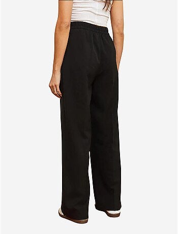 Pantalon palazzo boutonné à taille asymétrique et jambe large lucci