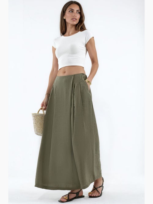 Pantalon palazzo en modal à jambes larges hiccup - Kiabi