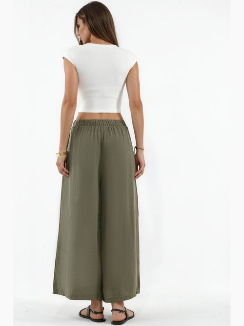 Pantalon palazzo en modal à jambes larges hiccup - Kiabi