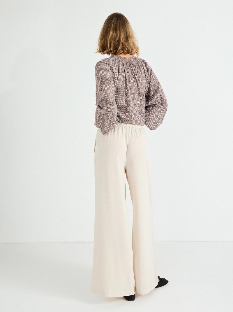 Pantalon palazzo, MO Fashion Beige - Kiabi