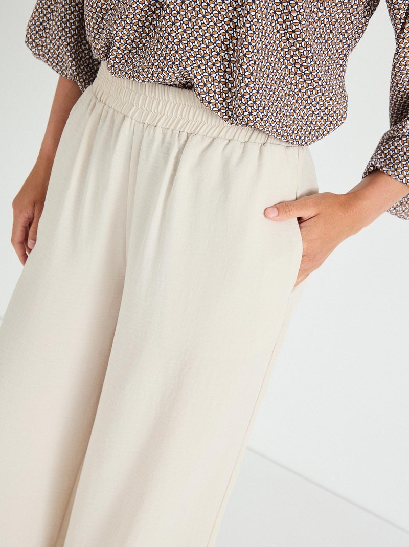 Pantalon palazzo, MO Fashion Beige - Kiabi
