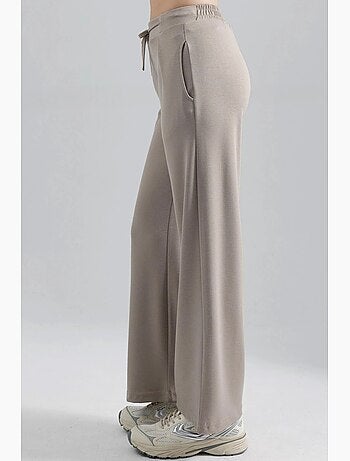 Pantalon palazzo plissé à jambes droites hiccup