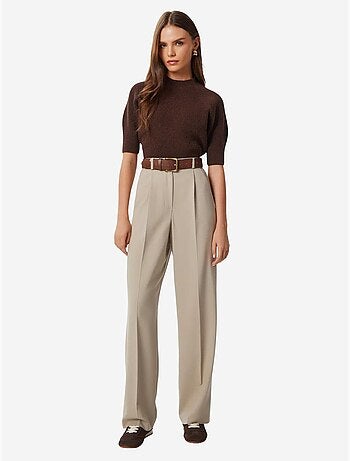 Pantalon palazzo plissé avec fermeture éclair istanbul