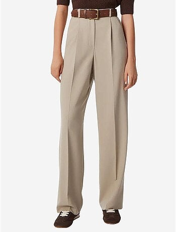 Pantalon palazzo plissé avec fermeture éclair istanbul