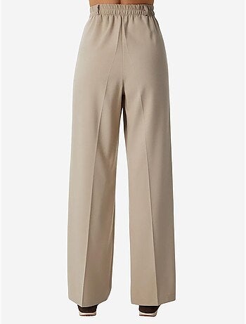 Pantalon palazzo plissé avec fermeture éclair istanbul