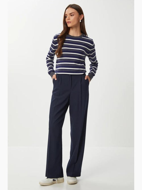 Pantalon palazzo plissé avec fermeture éclair istanbul - Kiabi Pantalon palazzo plissé avec fermeture éclair istanbul - Kiabi