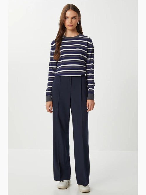 Pantalon palazzo plissé avec fermeture éclair istanbul - Kiabi Pantalon palazzo plissé avec fermeture éclair istanbul - Kiabi