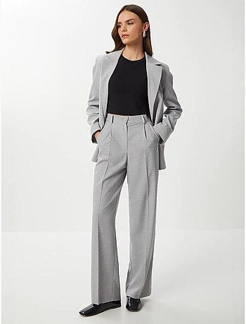 Pantalon palazzo plissé avec fermeture éclair istanbul
