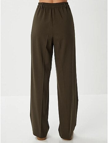 Pantalon palazzo plissé avec fermeture éclair istanbul