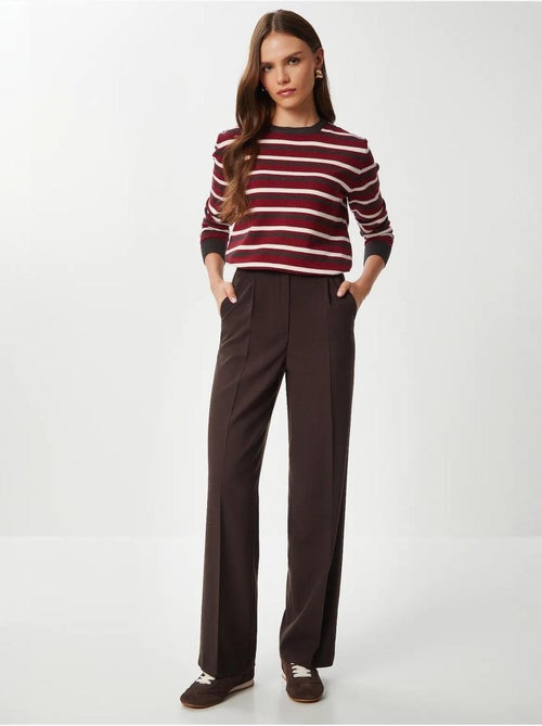 Pantalon palazzo plissé avec fermeture éclair istanbul - Kiabi Pantalon palazzo plissé avec fermeture éclair istanbul - Kiabi