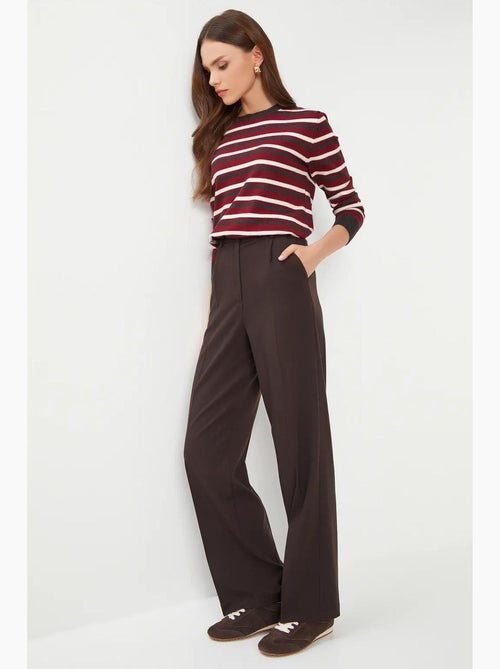Pantalon palazzo plissé avec fermeture éclair istanbul - Kiabi Pantalon palazzo plissé avec fermeture éclair istanbul - Kiabi