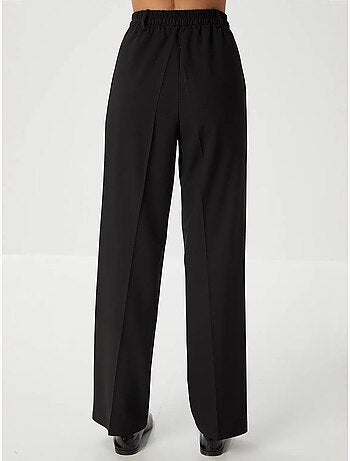 Pantalon palazzo plissé avec fermeture éclair istanbul