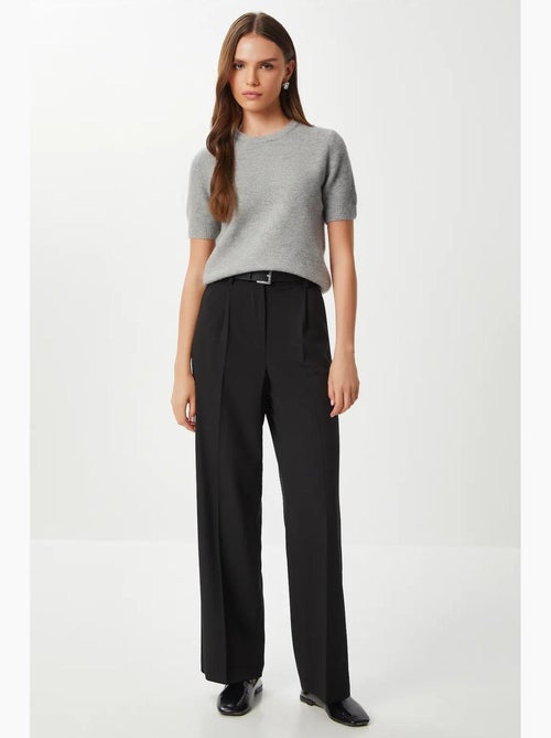 Pantalon palazzo plissé avec fermeture éclair istanbul - Kiabi Pantalon palazzo plissé avec fermeture éclair istanbul - Kiabi