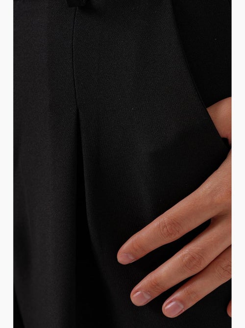 Pantalon palazzo plissé taille haute bdart - Kiabi