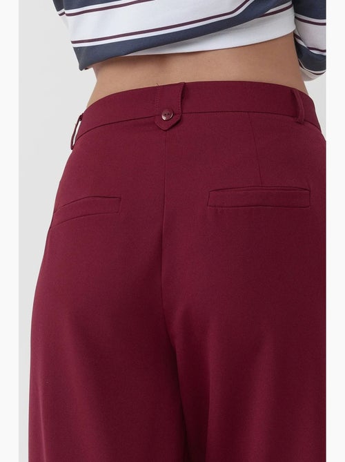 Pantalon palazzo plissé taille haute hiccup - Kiabi Pantalon palazzo plissé taille haute hiccup - Kiabi