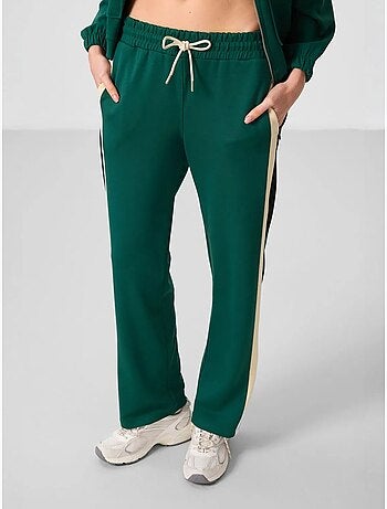 Pantalon palazzo rayé avec taille à cordon tommy