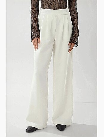 Pantalon palazzo taille haute à jambes larges hiccup