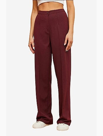Pantalon palazzo taille haute à jambes larges lucci