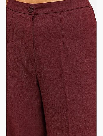 Pantalon palazzo taille haute à jambes larges lucci