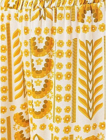 Pantalon palazzo taille haute à rayures géométriques bdart