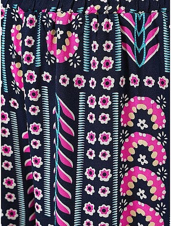 Pantalon palazzo taille haute à rayures géométriques bdart