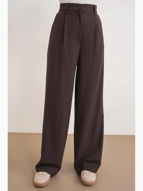 Pantalon palazzo taille haute avec poches mixray - Kiabi Pantalon palazzo taille haute avec poches mixray - Kiabi