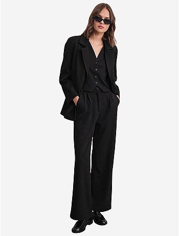 Pantalon palazzo taille haute avec poches mixray