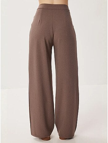 Pantalon palazzo taille haute et jambes larges avec ceinture istanbul