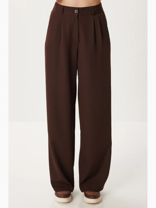 Pantalon palazzo taille haute et jambes larges istanbul - Kiabi Pantalon palazzo taille haute et jambes larges istanbul - Kiabi