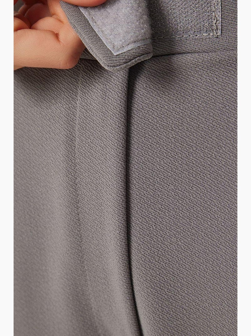 Pantalon palazzo taille haute texturé istanbul Gris foncé - Kiabi