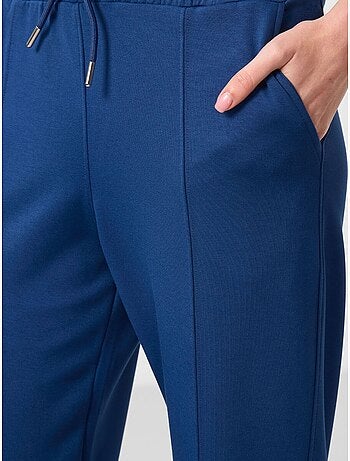 Pantalon palazzo texturé à jambes larges avec cordon de serrage à la taille tommy